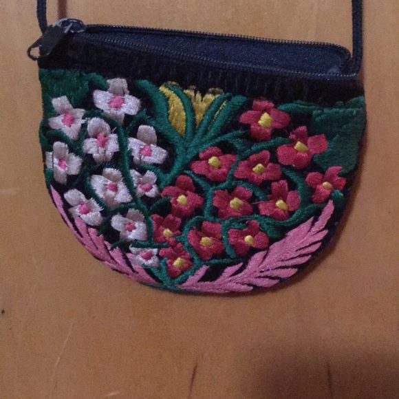 Vintage Handbags - Embroidered and Velvet Mini Crossbody